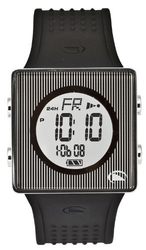 VistaBella FS81239 Herren schwarz Kautschukband weisses Zifferblatt Smart Watch
