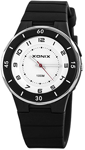 Analoge XONIX Unisex Armbanduhr WR100m mit Hintergrundlicht nickelfrei XAH71O 5