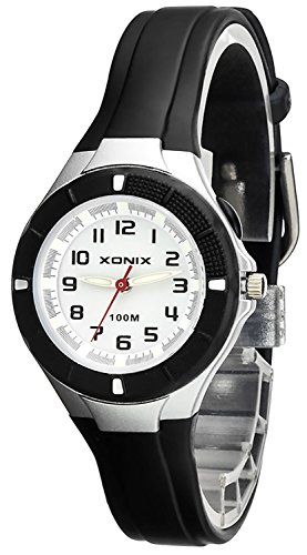 Kleine analoge XONIX Armbanduhr mit Hintergrundlicht wasserdicht bis 100m XAT86P 7