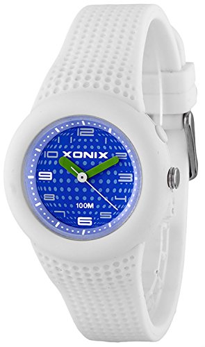 Kleine analoge XONIX Armbanduhr fuer Damen und Maedchen mit Licht WR100m XRKP43HE 1