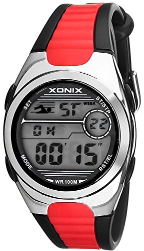 Digitale unisex Xonix Armbanduhr WR100m MH 2