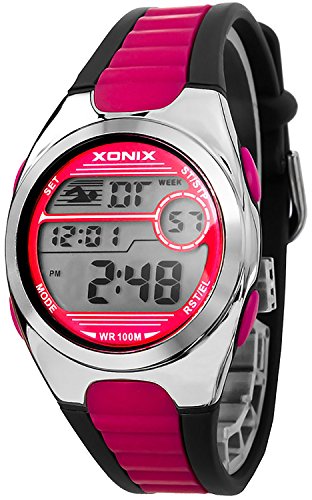 Digitale unisex Xonix Armbanduhr WR100m MH 3