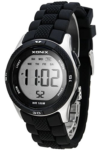 Digitale XONIX Armbanduhr fuer Damen und Kinder WR100m nickelfrei VH 9
