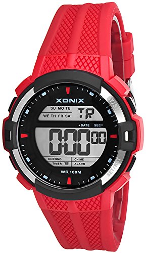 Digitale XONIX Multifunktions Armbanduhr fuer Herren und Teenager WR100m Alarm Timer Stoppuhr XDT43J 6