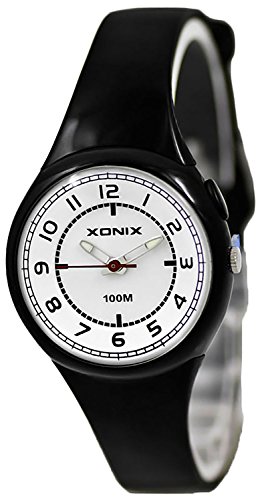 Kleine XONIX Armbanduhr fuer Maedchen und Jungen mit Hintergrundlicht WR100m PM 3