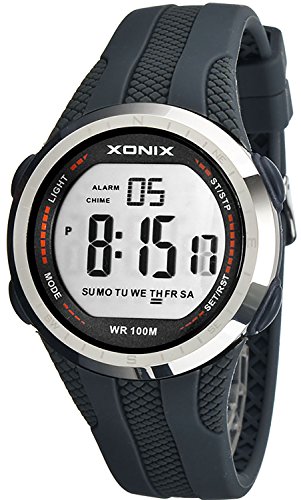Sportliche unisex Multifunktions Armbanduhr XONIX WR100m Timer Alarm Stoppuhr XFGD1L 5