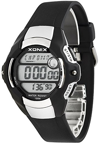 Unisex XONIX Armbanduhr mit Weltzeitangabe WR100m nickelfrei GC 2
