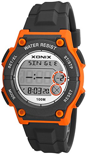 XONIX Armbanduhr Unisex 8xAlarm Timer Weltzeitangabe WR100m XD13W11 3