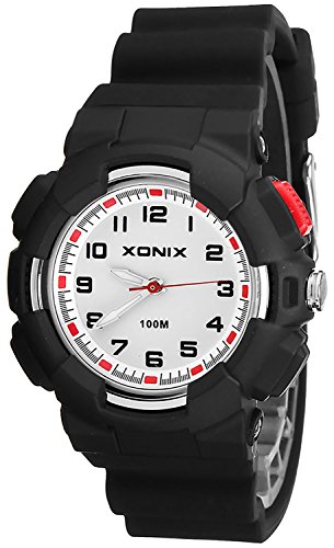 Damen XONIX Armbanduhr mit 12 Stunden Ziffernblatt WR100m nickelfrei XKM1L 6