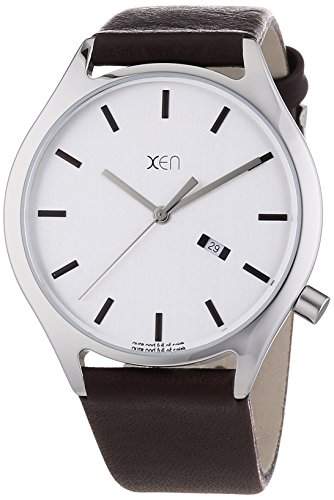 Xen Herren-Armbanduhr XL Analog Quarz Leder XQ0236
