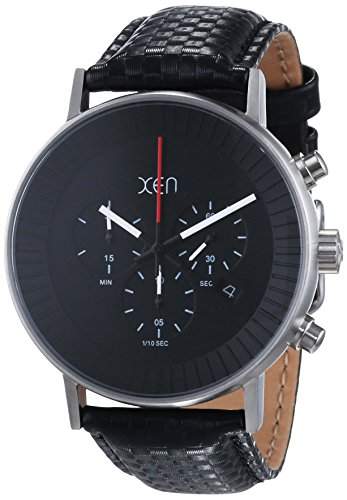 Xen Herren-Armbanduhr XL Chronograph Quarz Leder XQ0204