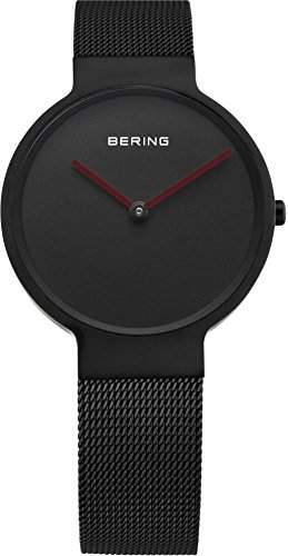 Bering Time Herren-Armbanduhr XL Analog Quarz Schwarz beschichtet 14539-642