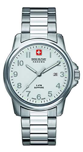 Swiss Military Herren-Armbanduhr Analog Quarz Edelstahl 6-523104001
