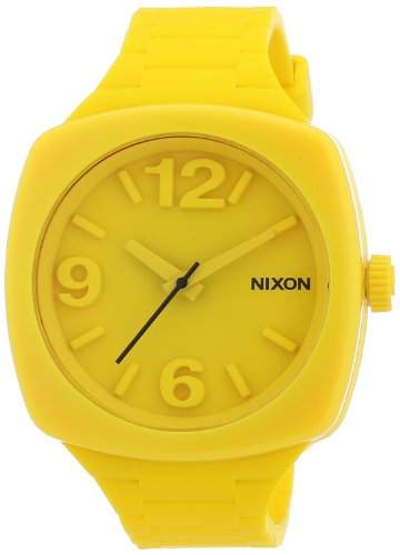 Nixon Damen-Armbanduhr The Dial Goldenrad Analog Quarz Silikon A265639-00