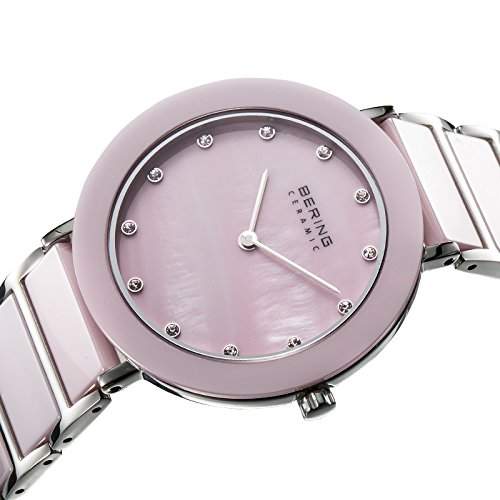 Bering Time Damen-Armbanduhr Analog Quarz Edelstahl beschichtet 11435-999