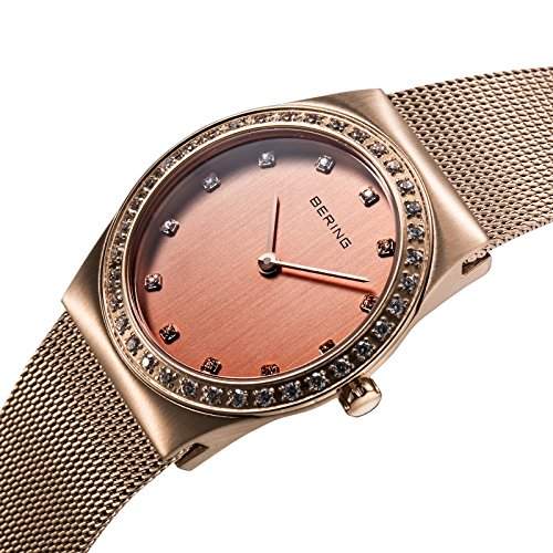 Bering Time Damen-Armbanduhr XS Analog Quarz Edelstahl 12430-366