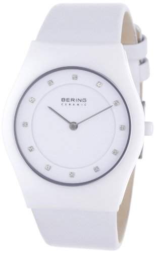 Bering Time Damen-Armbanduhr Slim Ceramic Analog Quarz 32035-659