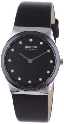 Bering Time Damen-Armbanduhr Slim Ceramic schwarz 32230-442