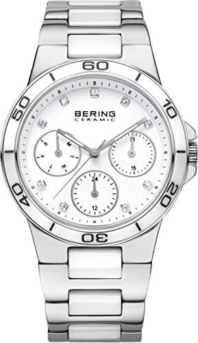 Bering Time Damen-Armbanduhr Part Ceramic Analog Quarz verschiedene Materialien 32237-AZ1