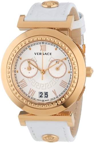 Versace Damen-Armbanduhr Vanity Chrono Chronograph Quarz Leder VA9030013