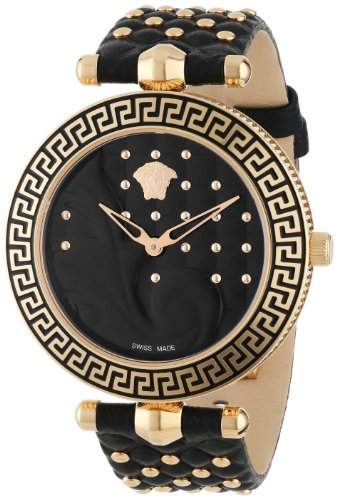 Versace Damen-Armbanduhr VANITAS Analog Quarz Leder VK7030013