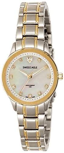Swiss Eagle Field fuer Frauen-Armbanduhr Analog Quartz SE-6047-66