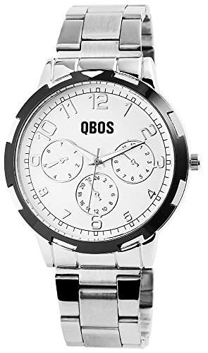 QBOS Herren-Armbanduhr Analog Quarz Edelstahl RP3022200001