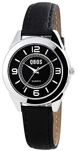 QBOS Damen-Armbanduhr Analog Quarz verschiedene Materialien RP3072100001