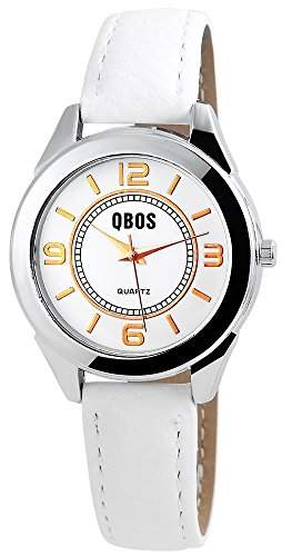 QBOS Damen-Armbanduhr Analog Quarz verschiedene Materialien RP3072210001