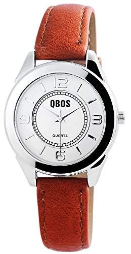 QBOS Damen-Armbanduhr Analog Quarz verschiedene Materialien RP3072240001