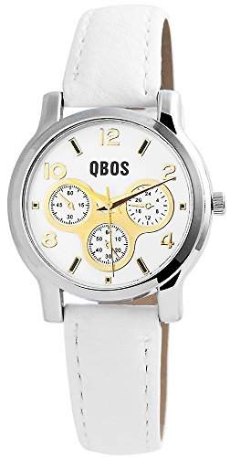 QBOS Damen-Armbanduhr Analog Quarz verschiedene Materialien RP3092200001