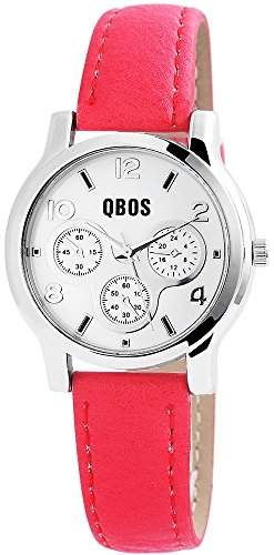 QBOS Damen-Armbanduhr Analog Quarz verschiedene Materialien RP3092500001