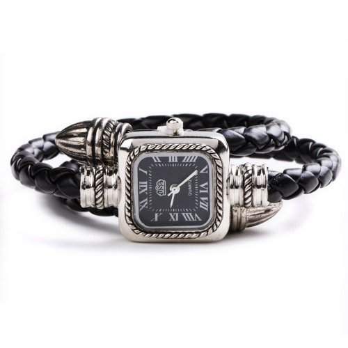 YESURPRISE Uhr schwarz klassisch Damen Quarz Uhr Armbanduhr Armreif Damenuhr Geschenk Xmas Gift watch