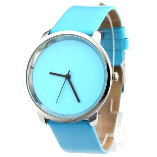 YESURPRISE blau Fashion PU Leder Quarz Damenuhr Kinder Damen Uhr Armbanduhr Geschenk Xmas Gift watch reloj de