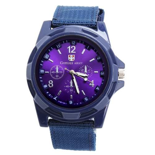 YESURPRISE Uhr Stoff Herren Junger Unisex Quarzuhr Uhr Armbanduhr Uhr Watch Geschenk Gift reloj de pulsera montre de ARMY-3