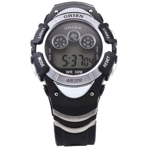 AMPM24 LED Digital Sport Datum Herrenuhr Armbanduhr Sportuhr Quarzuhr Uhr OHS045
