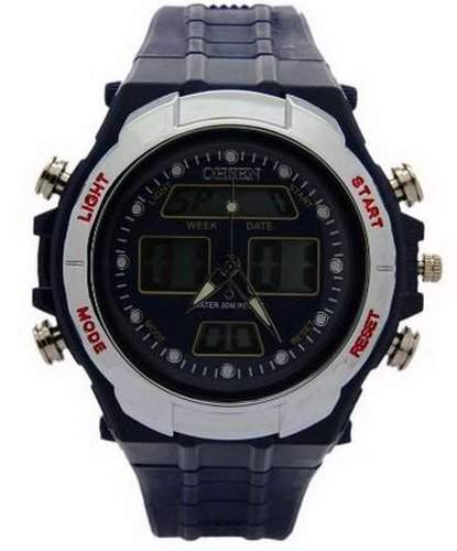 OHSEN YI-AD0909-2 Wasserdicht Multifunktions-Sport Unisex-Style Uhren Blue
