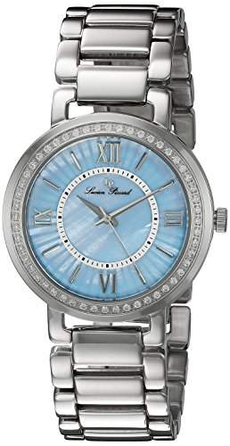 Lucien Piccard Alice Damen-Armbanduhr 33mm Armband Edelstahl + Gehaeuse Quarz Zifferblatt Blau 11902-TURMOP