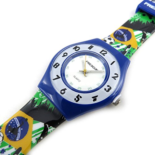 Armbanduhr french touch Freegunblau gruen gelb brasilien slim