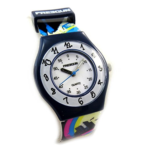 Armbanduhr french touch Freegungelb blau futurist slim