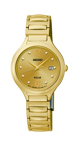 Seiko Damen sut180 Analog Display Japanisches Quartz Gold Watch