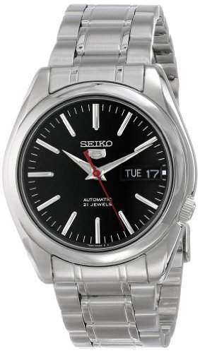 Seiko Herren-Armbanduhr 5 Gent Analog Automatik Grau SNKL45K1