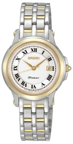 Seiko Damen-Armbanduhr XS Metallband Damen Analog Quarz Edelstahl beschichtet SXDE02P1