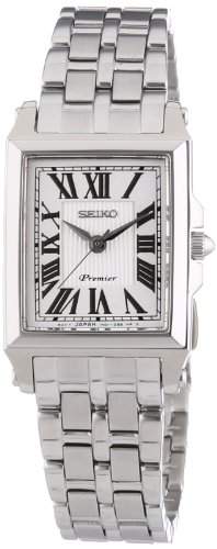 Seiko Damen-Armbanduhr Premier Analog Quarz Edelstahl SXGP11P1