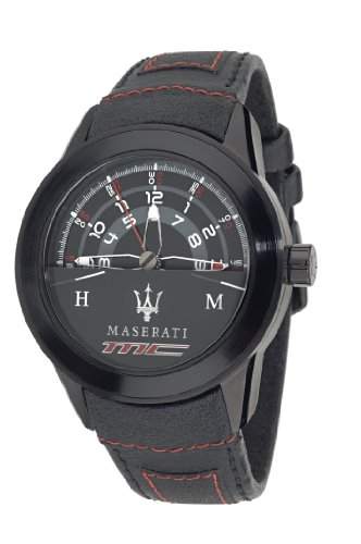 Maserati Herren-Armbanduhr XL Analog Quarz Leder R8851110002