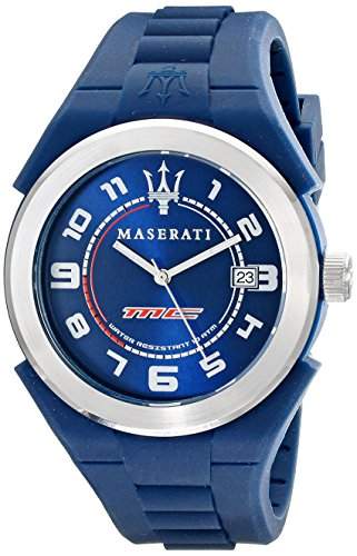 Maserati Herren-Armbanduhr XL Analog Quarz Silikon R8851115001