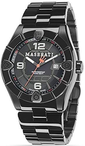 Maserati Herren-Armbanduhr XL Analog Quarz Edelstahl R8853111001