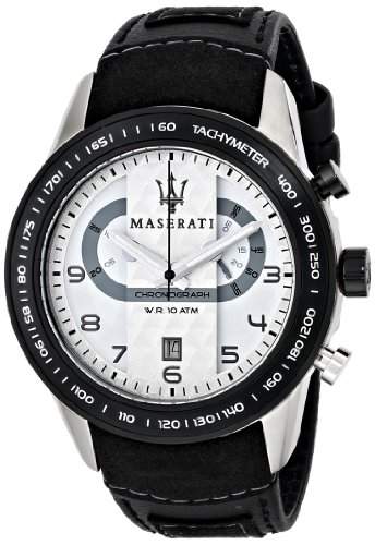 Maserati Herren-Armbanduhr XL Chronograph Quarz Leder R8871610001