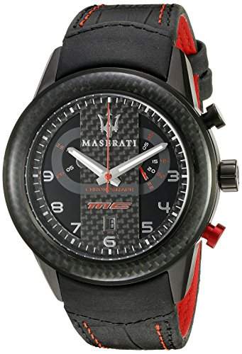 Maserati Herren-Armbanduhr XL Chronograph Quarz Leder R8871610004