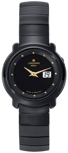 Junghans Damen-Armbanduhr XS STRATOS LADY FUNK CERAMIC Analog Keramik 013161044
